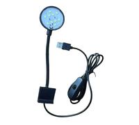 Elnwnnkc Lampe LED à spectre complet pour aquariums - Clip sur USB - Luminosité réglable pour coraux, divers aquariums éducatifs