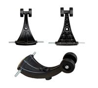 Elnwnnkc Les Montent sur Le Jouet De Voiture Pièce Rechange Roue D'assemblage Arrière avec Cadre en Métal pour Véhicule Pivotant Et Tournant 3 Pièces Triangle Pivotant Facile À