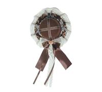 Elnwnnkc Lolitas Coiffe Gothique Top Hat Pinces à Cheveux Subcultures Accessoires Ours Nœuds Dentelle Coiffe pour Cosplay Fête Top Hat Clips Headwear