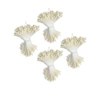 Elnwnnkc Lot de 1 050 à 1600 étamines florales mates à double tête de 2 mm pour loisirs créatifs, décoration de mariage, tiges de fleurs pliables