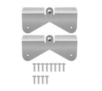 Elnwnnkc Lot de 2/4 charnières d'extension de gouttière - Extension de bec de descente - Charnière rectangulaire carrée de rechange pour gouttière - Outil d'entretien pliable