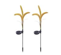 Elnwnnkc Lot de 2 lampes solaires à LED pour l'extérieur - Étanche - Décoration de jardin - Pour chien