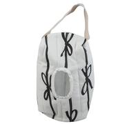 Elnwnnkc Lot de 2 sacs de rangement humides en coton robuste à rayures avec nœud décoratif pour changer les couches sur le chemin