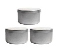 Elnwnnkc Lot de 3 boîtes de rangement en aluminium pour échantillons de sol en laboratoire, utilisation sur le terrain, bocaux pour préserver des échantillons de jardinage environnementaux