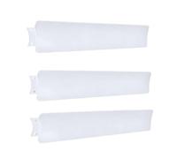 Elnwnnkc Lot de 3 palettes de réparation de ventilateur de plafond en ABS blanc pour installation de moyeu assorti Tâches d'utilisation Pagaies de ventilateur de rechange Pièces de réparation de