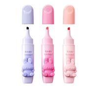 Elnwnnkc Lot de 3 stylos de couleur douce pour notes de travail, notes de travail, surligneurs pour prise de notes