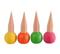 Elnwnnkc Lot de 4 globes d'arrosage en terre cuite pour pot de fleurs