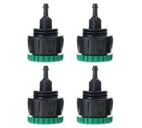 Elnwnnkc Lot de 4 raccords barbelés étanches pour irrigation goutte à goutte - Adaptateurs lourds pour serres et terrasses - Connecteurs d'irrigation haute pression