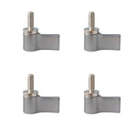 Elnwnnkc Lot de 4 vis de poignée de type L en alliage d'aluminium léger pour équipement de photographie, accessoires de montage réglables