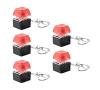 Elnwnnkc Lot de 5 interrupteurs mécaniques colorés avec porte-clés portable pour amateurs de claviers