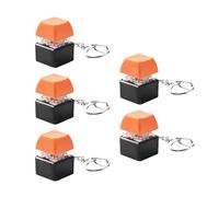 Elnwnnkc Lot de 5 interrupteurs mécaniques colorés avec porte-clés portable pour amateurs de claviers