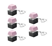 Elnwnnkc Lot de 5 interrupteurs mécaniques colorés avec porte-clés portable pour amateurs de claviers