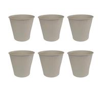 Elnwnnkc Lot de 6 pots de fleurs vintage en fer pour décoration d'intérieur
