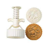 Elnwnnkc Machine À Gâteaux De Lune Double Taille Lapins Jade Conception Dragon Outil Cuisson en Plastique ABS Robuste pour Le Festival d'automne Ensemble Gâteaux Lune pour du an