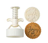 Elnwnnkc Machine À Gâteaux De Lune Double Taille Lapins Jade Conception Dragon Outil Cuisson en Plastique ABS Robuste pour Le Festival d'automne Ensemble Gâteaux Lune pour du an