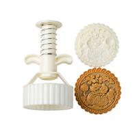 Elnwnnkc Machine À Gâteaux De Lune Double Taille Lapins Jade Conception Dragon Outil Cuisson en Plastique ABS Robuste pour Le Festival d'automne Ensemble Gâteaux Lune pour du an