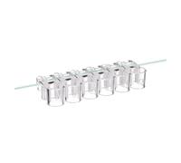 Elnwnnkc Marinepark Lot de 6 supports transparents pour plantes hydroponiques avec cavités d'aération pour le développement des racines