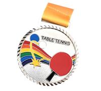 Elnwnnkc Médailles de récompense dorées, argentées et bronze avec ruban de cou, pour enfants et adolescents, gagnants de récompenses pour compétition de tennis de table