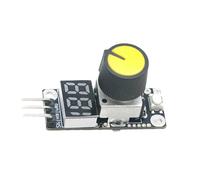 Elnwnnkc Module de contrôleur PWM Compact avec Affichage, Connexion à 3 Broches et Bouton de Commande pour Utilisation dans Les projets électroniques