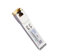Elnwnnkc Module Gigabit Ethernet RJ45 SFP Vitesse Rapide 1000 Mbps pour 100 Et 10 pour Les Périphériques Réseau Module De Réseau À Boîtier Métallique