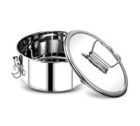 Elnwnnkc Moule À Gâteau Polyvalent En Acier Inoxydable 304 Avec Poignées Pour Four Cuiseur Vapeur Ustensiles De Cuisine Cuisson Domicile Moules Cuisson Qualité Alimentaire Pour Marmite