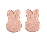 Elnwnnkc Moules à gâteaux en Silicone pour lapins, 2 pièces, lavables lave-vaisselle pour des gâteaux de forme parfaite à chaque fois