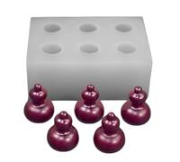 Elnwnnkc Moules de Cuisson innovants en Silicone, gourdes à 6 cavités pour la Fabrication créative de Bonbons Chocolat et la Cuisson à Domicile, moules en Silicone