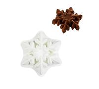 Elnwnnkc Moules multifonctions en silicone pour gâteau de Noël en forme de flocon de neige Convient pour les gâteaux fondants et articles sucrés Facile à nettoyer