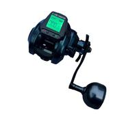 Elnwnnkc Moulinet de pêche à roue 7.2 : 1 rapport de vitesse 8 kg, poids léger, écran LED, moulinet de pêche haute vitesse pour bateaux, lac et roue de moulage d'écran LED
