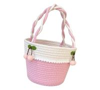 Elnwnnkc Panier cadeau vide en corde de coton tissé léger sac à main pour voyage activités de plein air cadeau animal, C, D