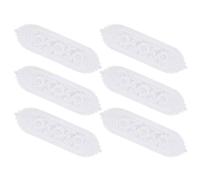 Elnwnnkc Paquet De 6 Chemins Table en Dentelle Florale Crochet Tissu Polyester Foulard Commode Blanc Napperons pour Les Rassemblements Festifs Décors Foulard Table Dentelle Lavable pour Les