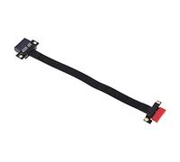 Elnwnnkc PCI-E pour Express 1X câble d ' Extension d ' Extension sans Perte Stable à Pleine Vitesse Adaptateur de rallonge à 90, 180 degrés Carte