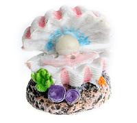 Elnwnnkc Pierre à bulles pour aquarium - Couleur vive - Faux corail artificiel en forme de coquillages - Pour décoration d'aquariums