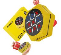 Elnwnnkc Plateau de Jeu 5 en 1 Amusant pour Divertissement Familial, Comprenant des Dames Tic Toe, en Plastique sûr pour Les Jeux d'apprentissage des