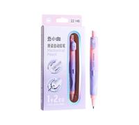 Elnwnnkc Porte-mine ergonomique avec recharges, taille-crayon automatique intégré et gomme pour enfants, étudiants, rédaction, crayons automatiques multicolores