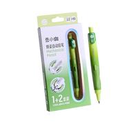 Elnwnnkc Porte-mine ergonomique avec recharges, taille-crayon automatique intégré et gomme pour enfants, étudiants, rédaction, crayons automatiques multicolores