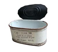 Elnwnnkc Pot de Fleurs Ovale en métal Unique avec Couleur rétro, Parfait pour Le Balcon, Le Jardin et la décoration de la Maison, des rebords de fenêtre, des Tables, Vieux récipient à Fleurs