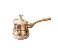 Elnwnnkc Pots à café avec poignée en bois - Parfait pour une utilisation sur la cuisinière - Chauffage du lait, de la soupe, du chocolat, du café avec poignée en bois