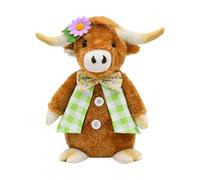 Elnwnnkc Poupée en Peluche de Direction cotonneuse à thème, Jouet en Peluche Doux pour la décoration de la Maison, Concept de de pépinière, ameublement de Vache en Peluche sûr pour Enfant