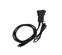 Elnwnnkc Prise d ' entrée auditive USB, câble vidéo Clair pour véhicule HDTV, Utilisation de Longue durée pour véhicule, Adaptateur USB