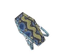 Elnwnnkc Punk Inspired Coffin Shaped Crossbody Bag Wear Resistant PU Shoulder Bag Spacious Compartments Fashionable Daily Use Lightweight Adjustable Strap Handbag