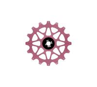 Elnwnnkc Roue de guidage de dérailleur arrière de vélo en alliage d'aluminium positif négatif dentelé avec 2 bagues de dérailleur arrière avec bagues