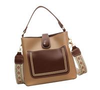 Elnwnnkc Sac à bandoulière texturé de qualité supérieure imperméable en polyuréthane avec intérieur spacieux, sac à bandoulière tendance pour femme, fermeture éclair sécurisée, kaki