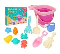 Elnwnnkc Seau De Plage Pliable pour Jouet avec Pelle Et Moules Ensemble D'accessoires Jeu d'eau en Plein Air avec Moule