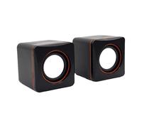 Elnwnnkc Small Computer Loudspeaker Laptop Desktop Small USB Corded Home Office Replacement for Laptop PC Computer Speakers