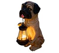 Elnwnnkc Source de lumière automatique conçue comme un chiot ludique, idéale pour les cadeaux et les décors. Lumière solaire automatique d'allée