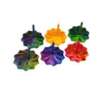 Elnwnnkc Spinners Hexagonaux du Bout des Doigts Jouet Gyroscopique Texturé Soulagement du Stress Et Outil De Mise Point Pleine Conscience pour Adultes Jouet Sensoriel en Spirale Bureau 6 Pièces