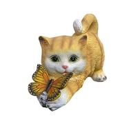 Elnwnnkc Statue de chat lampe solaire pour maison, extérieur, cour, décoration de jardin, décoration de table, jardin