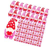 Elnwnnkc Statues miniatures en forme de cœur à cacher, parfaites comme cadeau de Saint-Valentin ou décoration de fêtes de mariage, figurines de nains en PVC