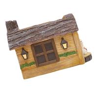 Elnwnnkc Statuette de maison souche décors bureau Pâques cadeau figurines ornement dessin animé statue animal paysage miniatures décors créatifs